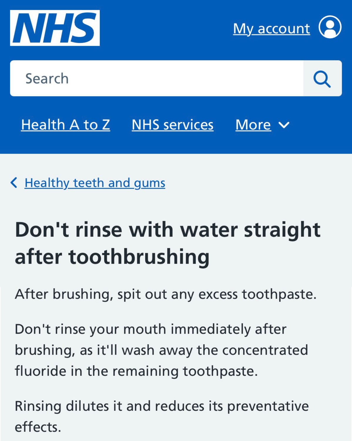 【小曦老師英國生活實戰會話】NHS 說：刷完牙不要立刻用水漱口！